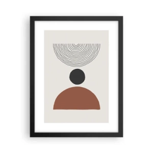 Poster in black frame - In the Centre of Attention - 30x40 cm