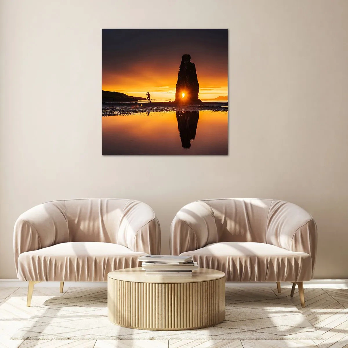 Glass picture - Only You and Nature - 70x70 cm