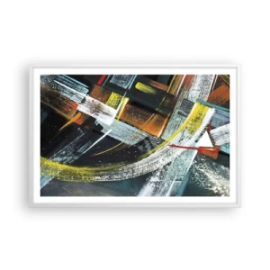 Poster in white frmae - Energy of Movement - 91x61 cm