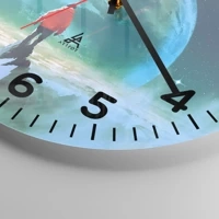 Clock face with numbers