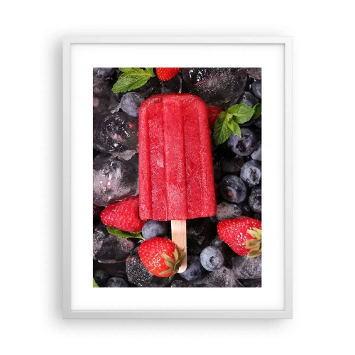 Poster in white frmae - Flavour of Hot Summer - 40x50 cm