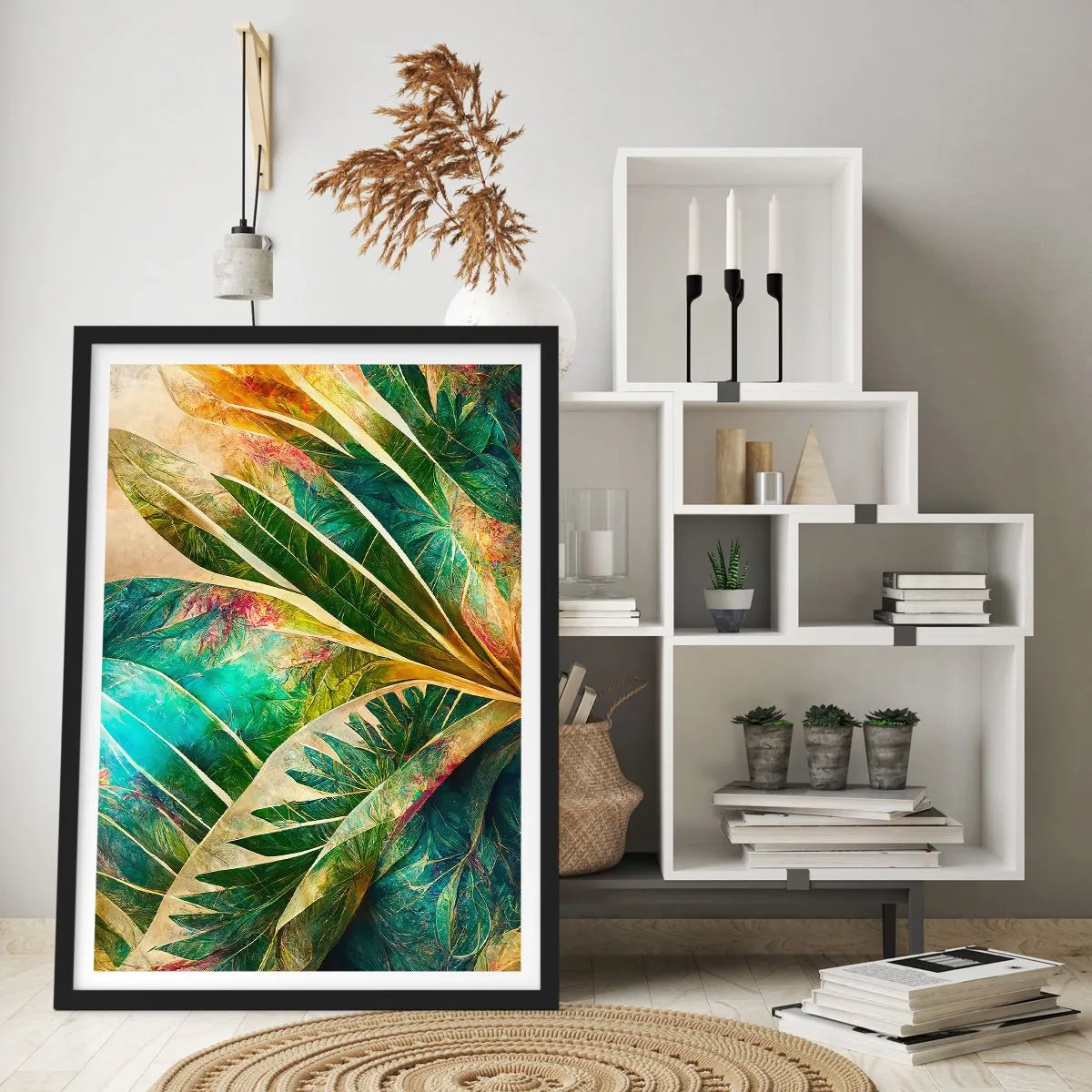 Poster in black frame - Colours of the Tropics - 70x100 cm