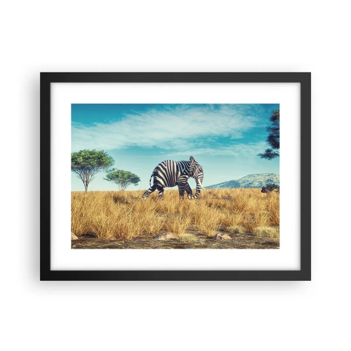 Poster in black frame - Greyness Is Not In Fashion - 40x30 cm