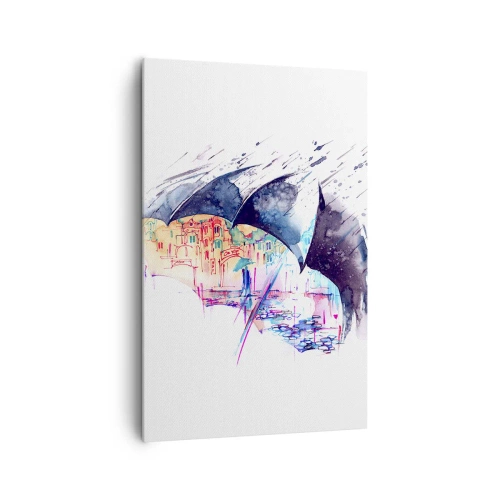 Canvas picture - Walk in the Rain - 80x120 cm