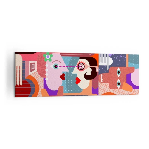 Canvas picture - Eye to Eye - 160x50 cm