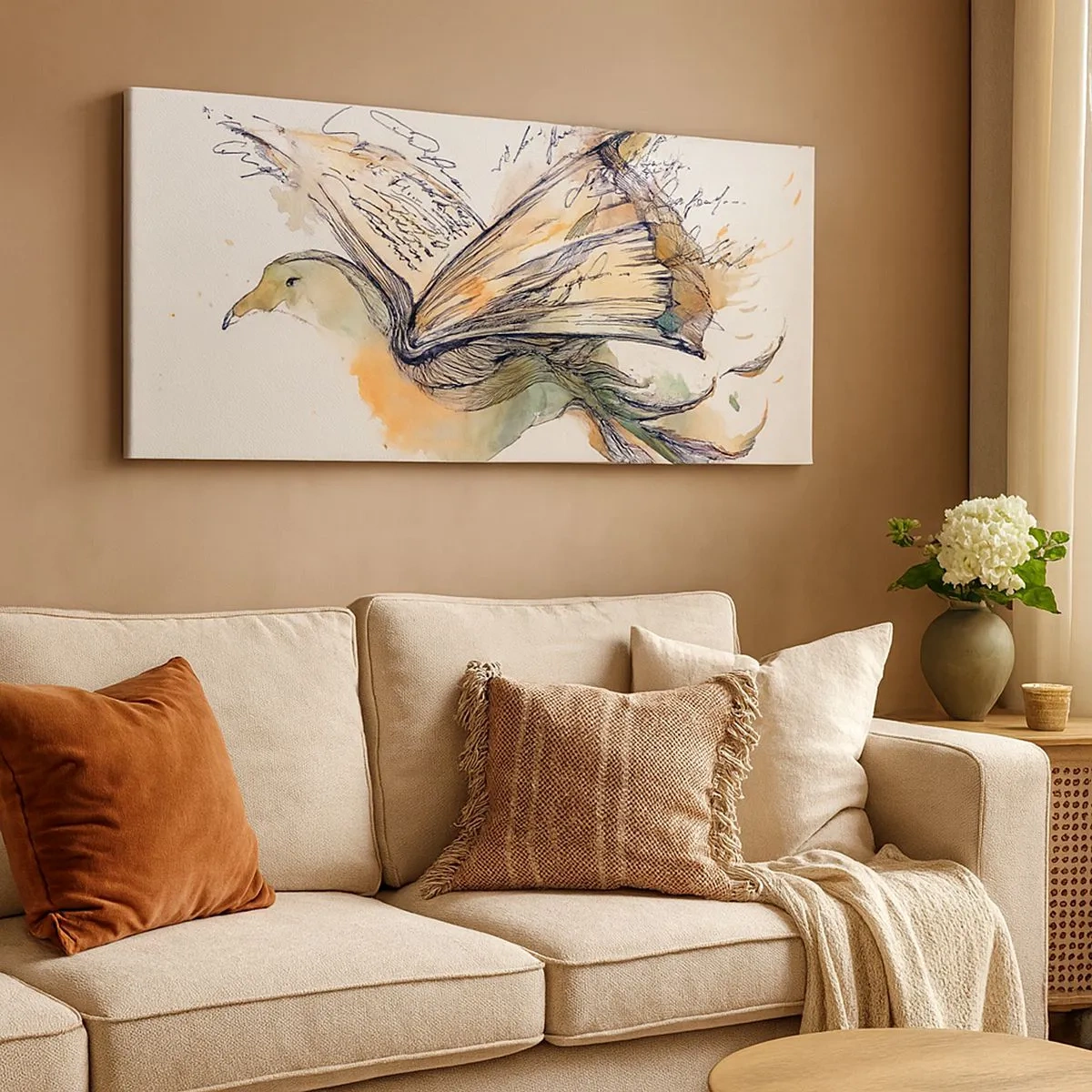 Canvas picture - On The Wings Of Poetry - 100x40 cm
