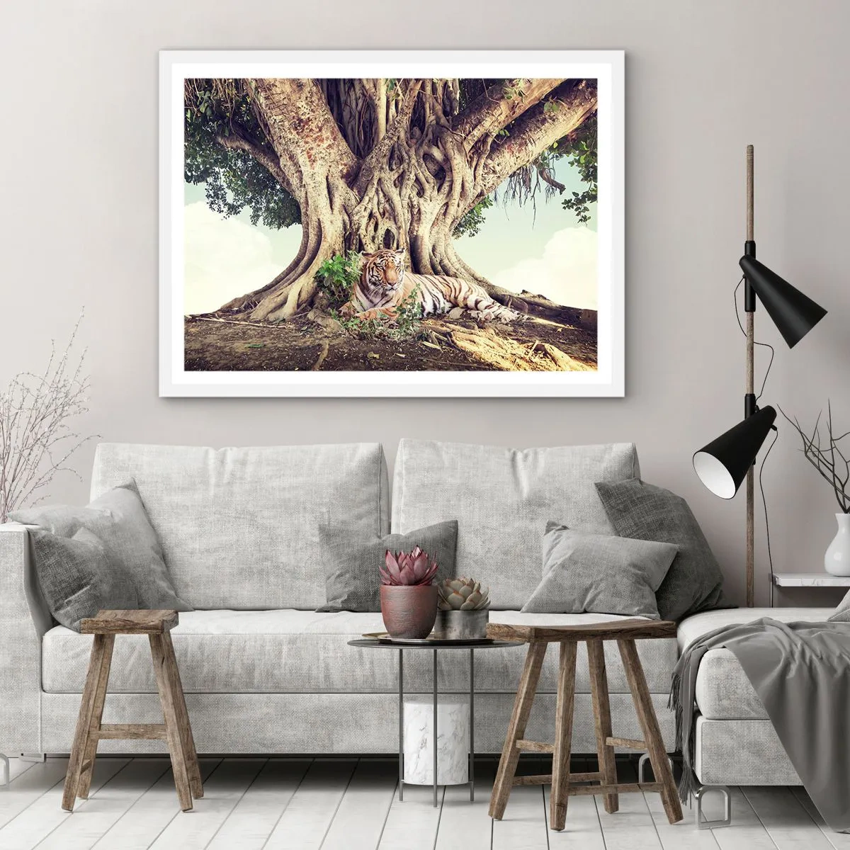 Poster in white frmae - View from the Genesis - 50x40 cm