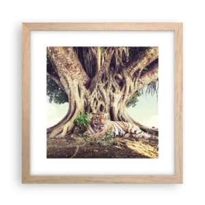 Poster in light oak frame - View from the Genesis - 30x30 cm