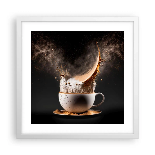 Poster in white frmae - Explosion of Flavour - 40x40 cm