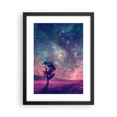 Poster in black frame - Under Magical Sky - 30x40 cm