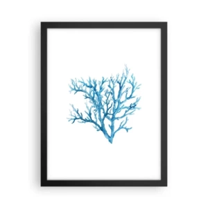 Poster in black frame - Sea Filigree - 30x40 cm