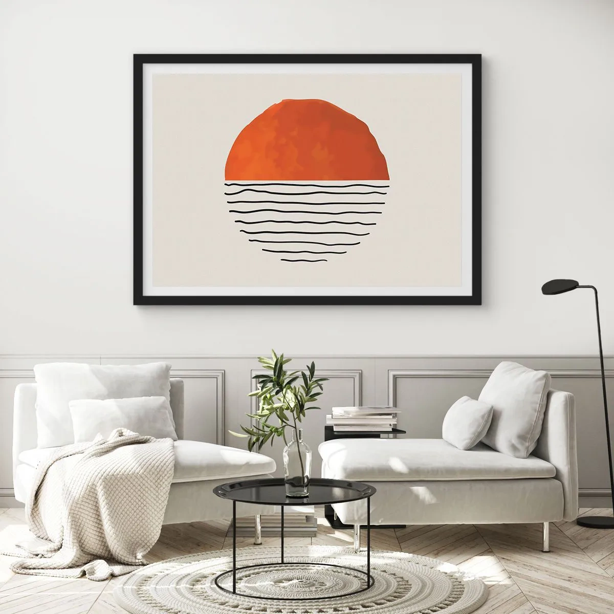 Poster in black frame - In Japanese Style - 50x40 cm