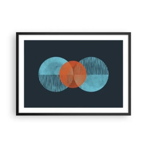 Poster in black frame - Symmetrical Composition - 70x50 cm