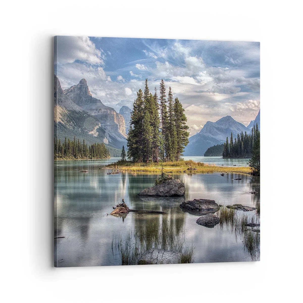 Canvas picture - By Big and Clear Waters - 70x70 cm