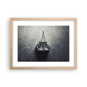 Poster in light oak frame - A Time of Fight and a Time of Peace - 40x30 cm