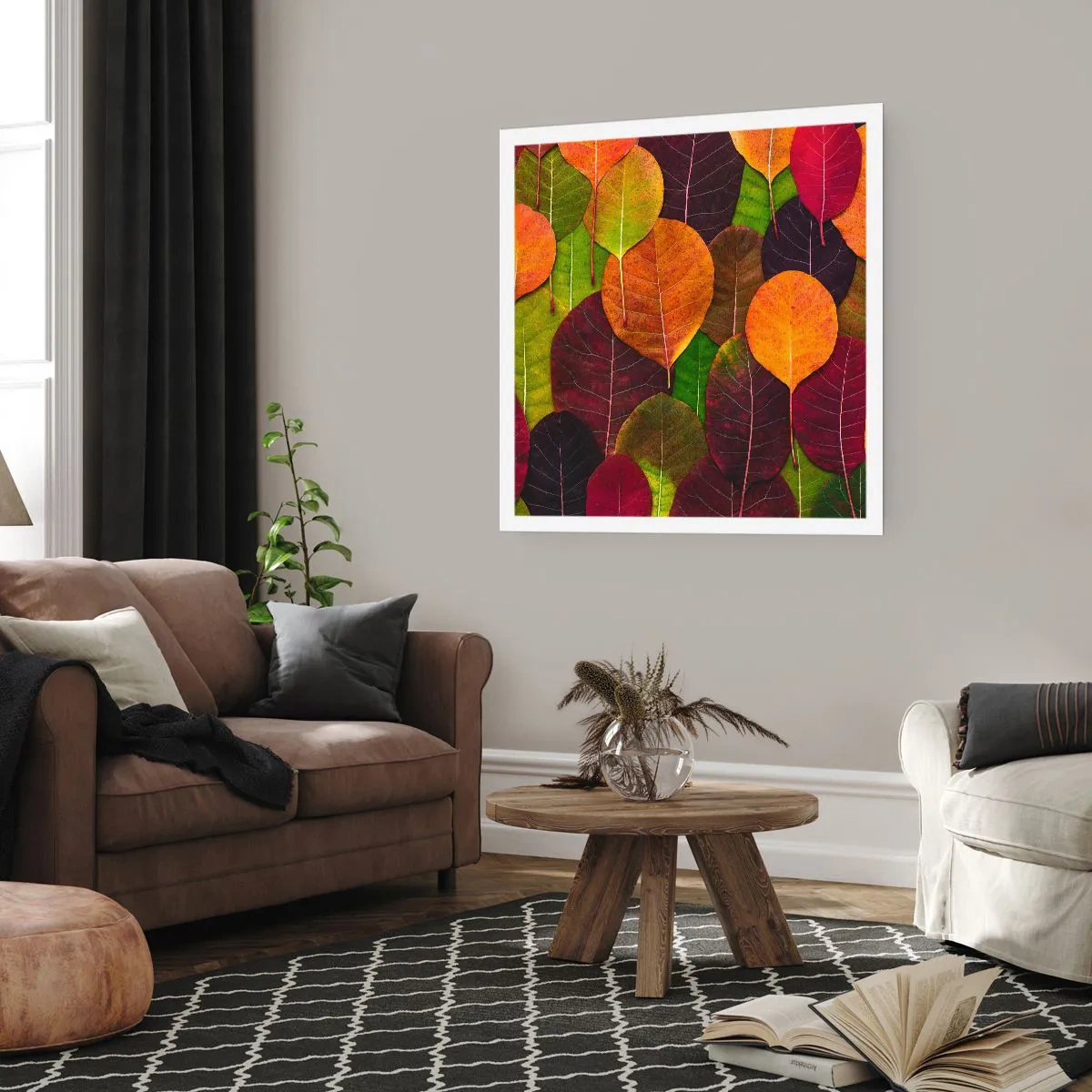 Poster - Autumn Mosaics - 50x50 cm