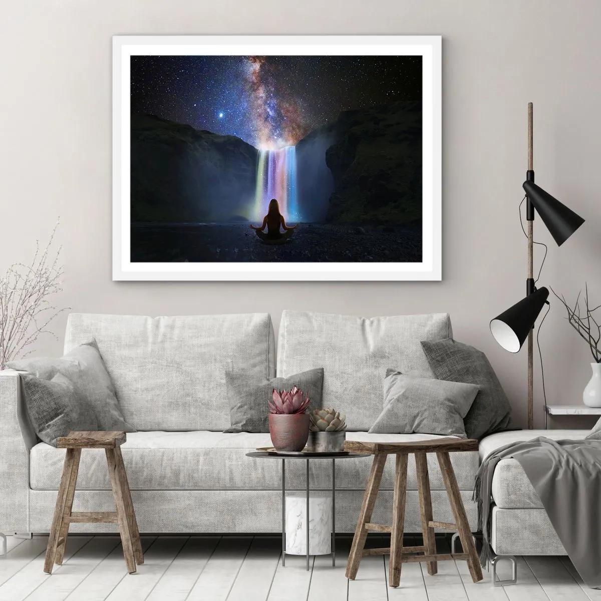 Poster in white frmae - Absolute Harmony - 100x70 cm