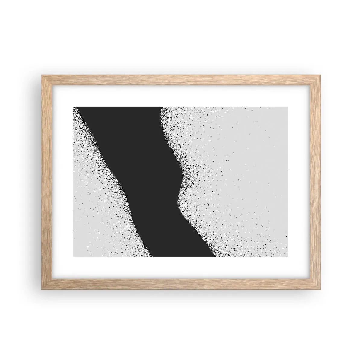 Poster in light oak frame - Fluid Balance - 40x30 cm