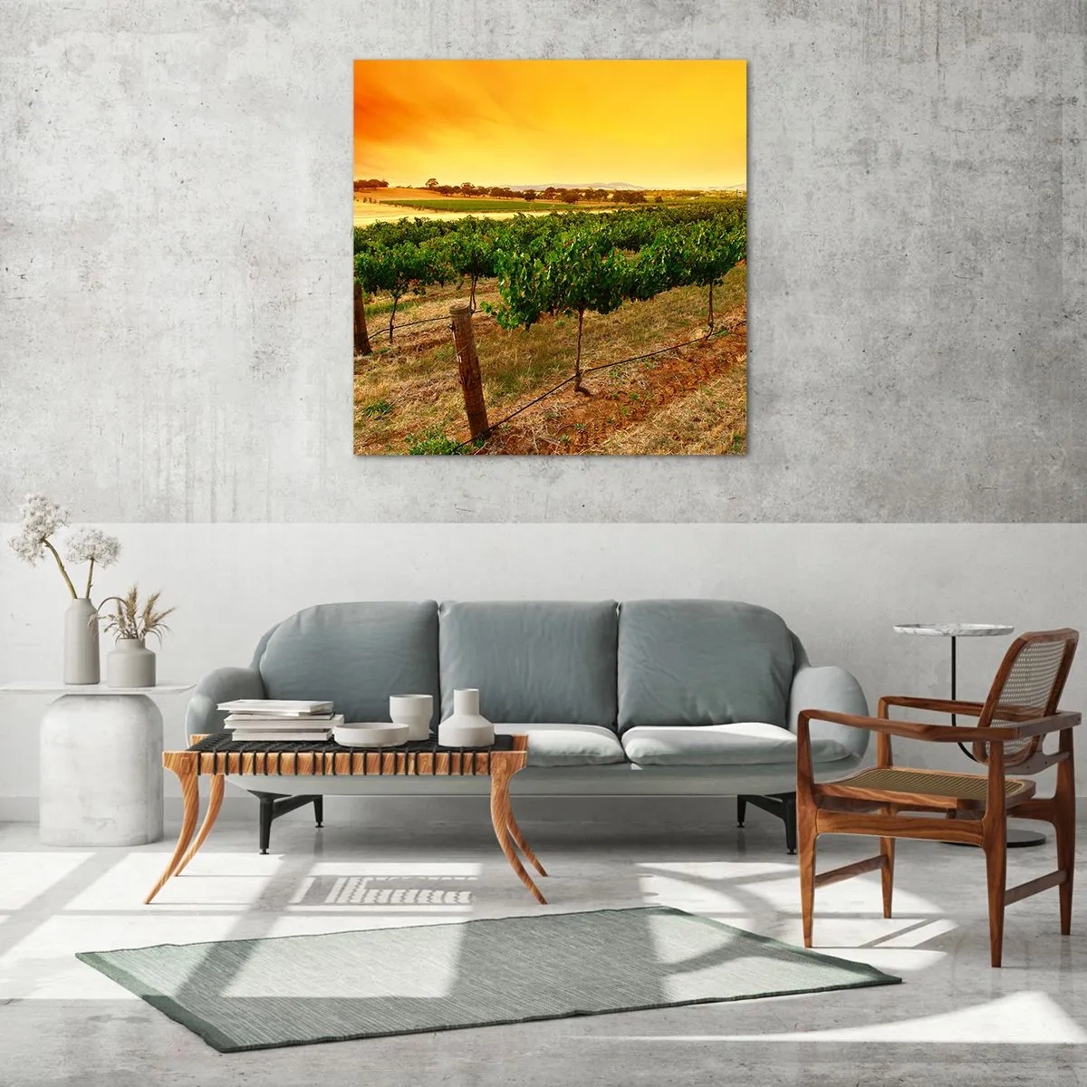 Glass picture - Drink up the Sun - 60x60 cm