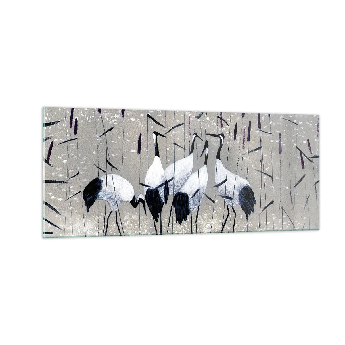 Glass picture - Birds of Feather - 100x40 cm