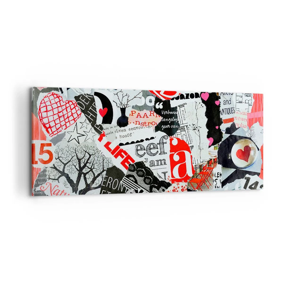 Canvas picture - Hipster's Collage - 100x40 cm