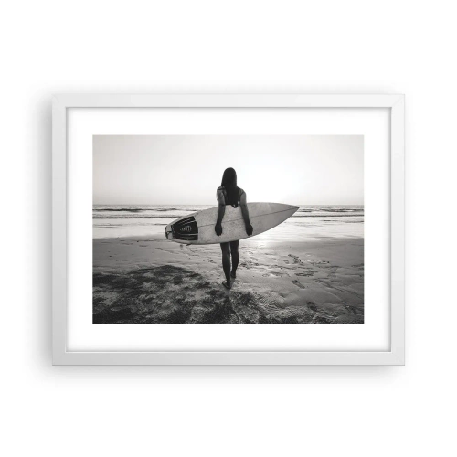 Poster in white frmae - Daughter of Sea Wave - 40x30 cm