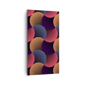 Canvas picture - In a Circular Rhythm - 65x120 cm