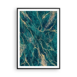 Poster in black frame - Gold Vein - 70x100 cm