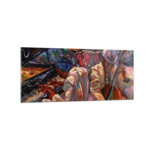 Glass picture - In the Same Rhythm - 120x50 cm