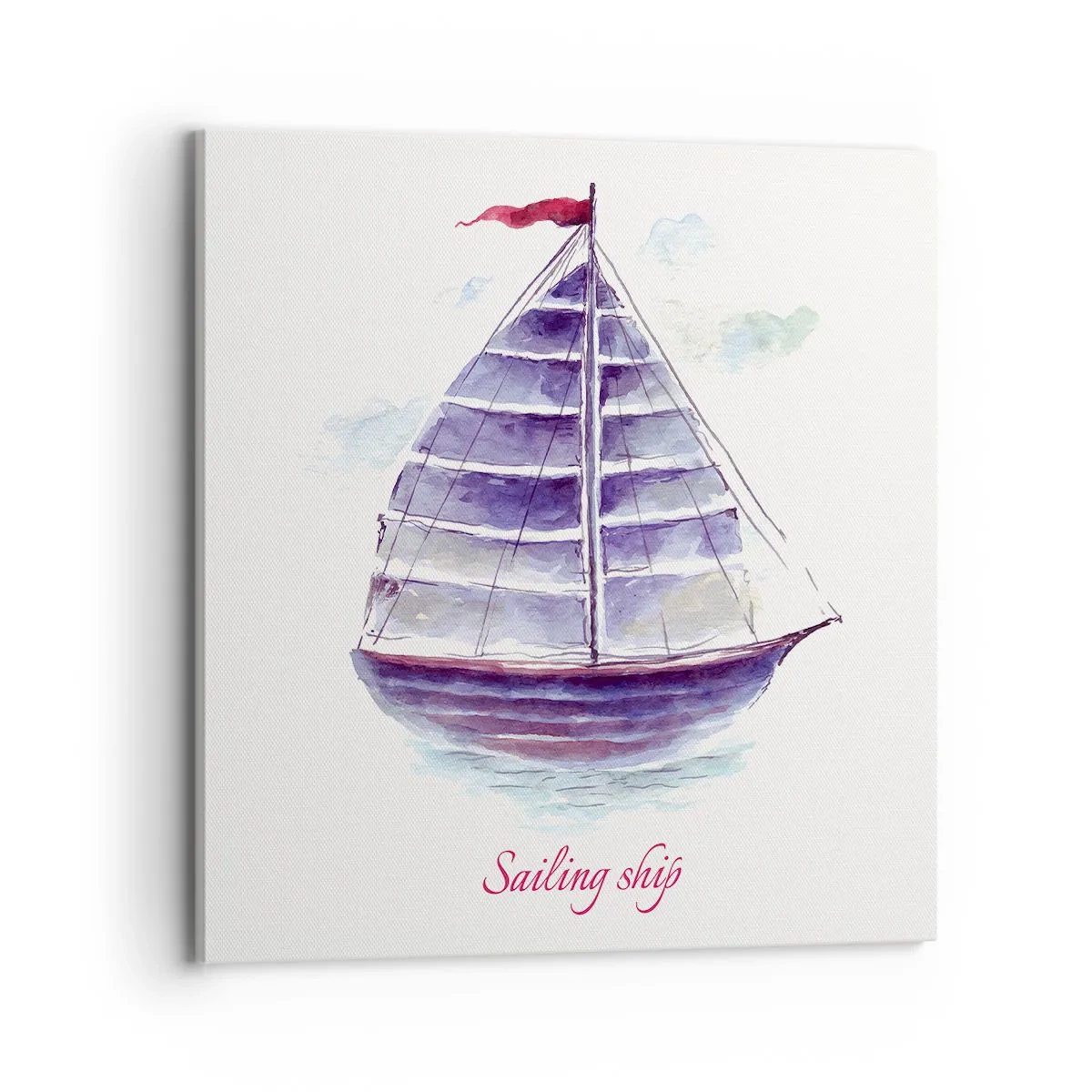 Canvas picture - Full Sails And Calm Waters - 70x70 cm