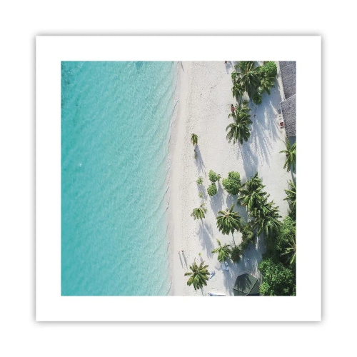 Poster - Holidays in Paradise - 40x40 cm