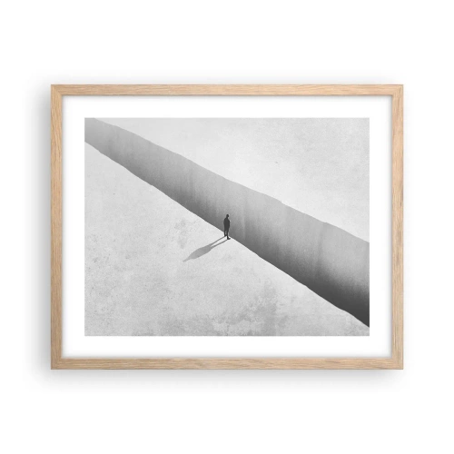 Poster in light oak frame - Clear Goal - 50x40 cm