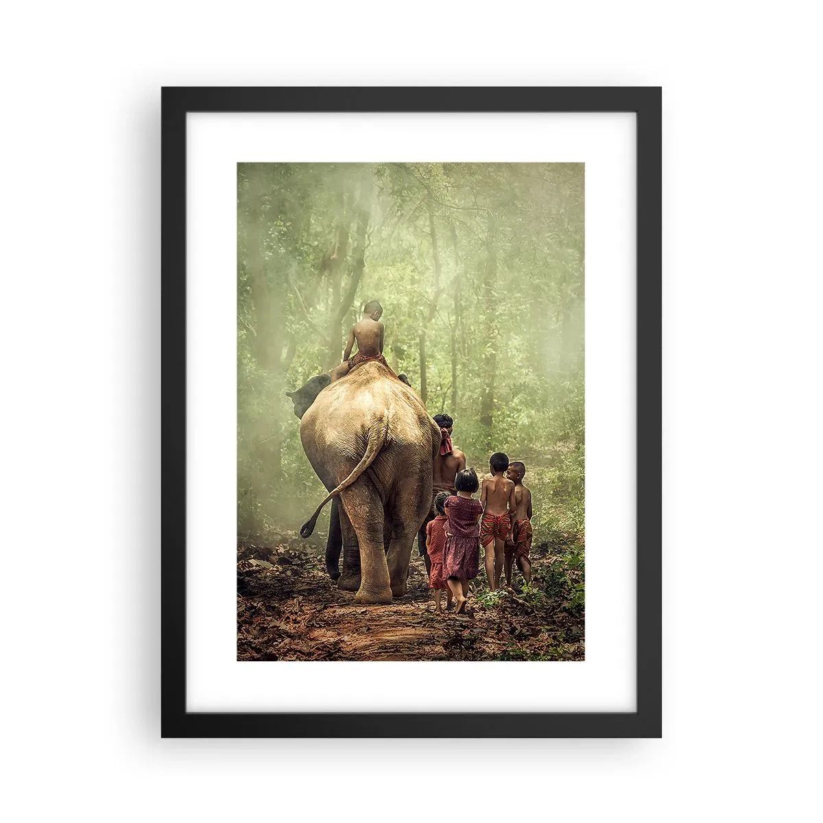 Poster in black frame - New Jungle Book - 30x40 cm
