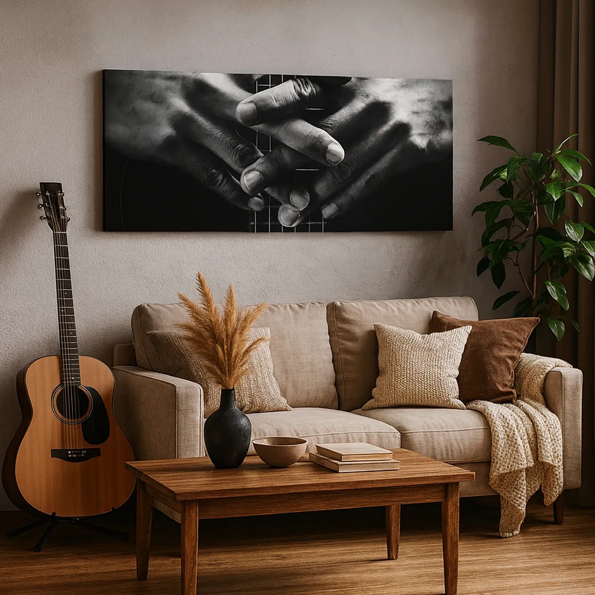 Canvas picture - Artist's Prayer - 30x30 cm