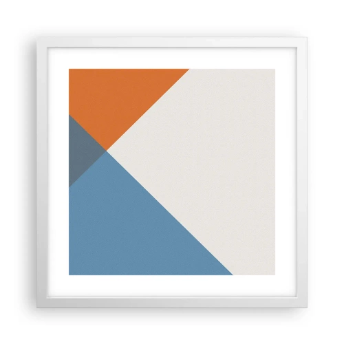 Poster in white frmae - At an Angle… - 40x40 cm