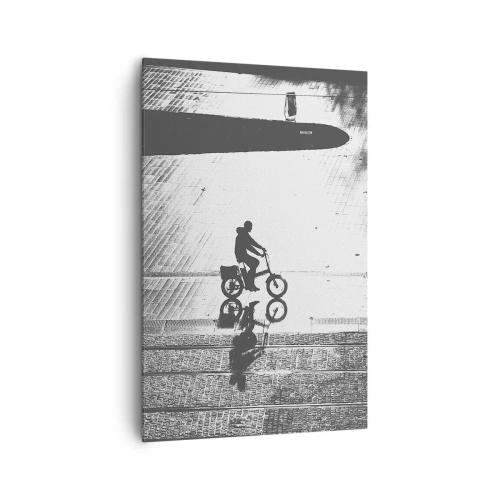 Canvas picture - Straight ahead, through the City - 80x120 cm