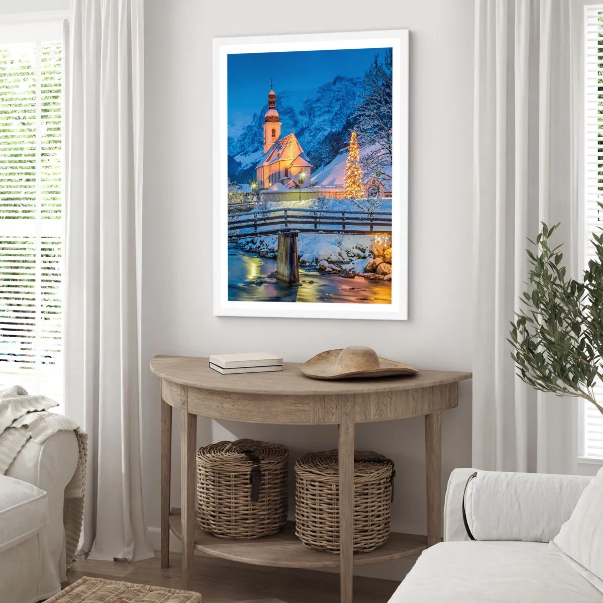 Poster in white frmae - Spirit of Christmas - 50x70 cm