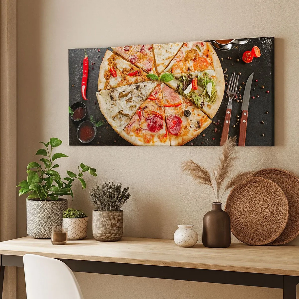 Canvas picture - Range of Flavours - 100x40 cm