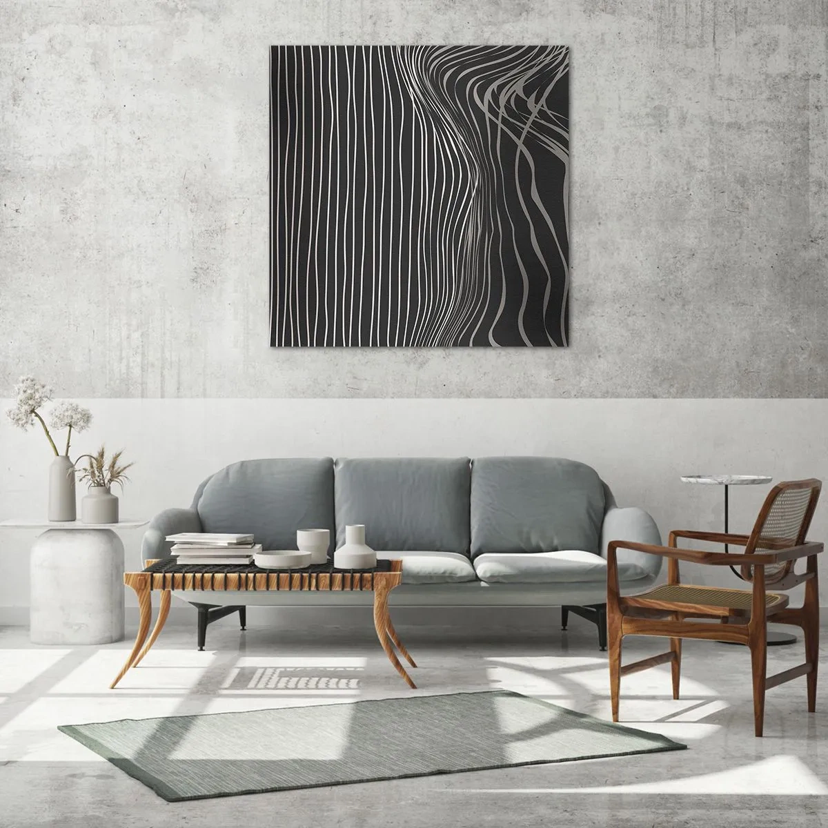 Glass picture - Rhythm and Accent - 70x70 cm