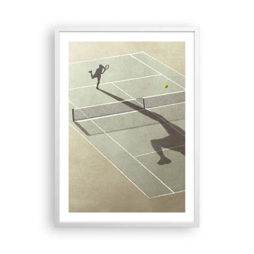 Poster in white frmae - Overcoming Yourself - 50x70 cm