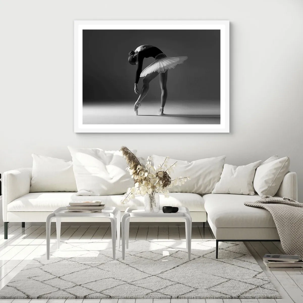 Poster in white frmae - Belle Ballet Dancer - 40x30 cm