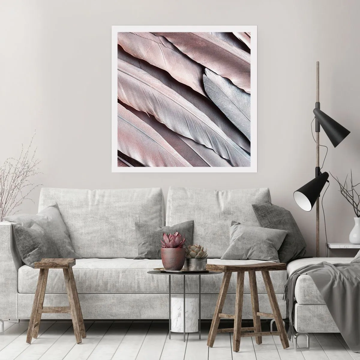 Poster - In Pink Silverness - 50x50 cm