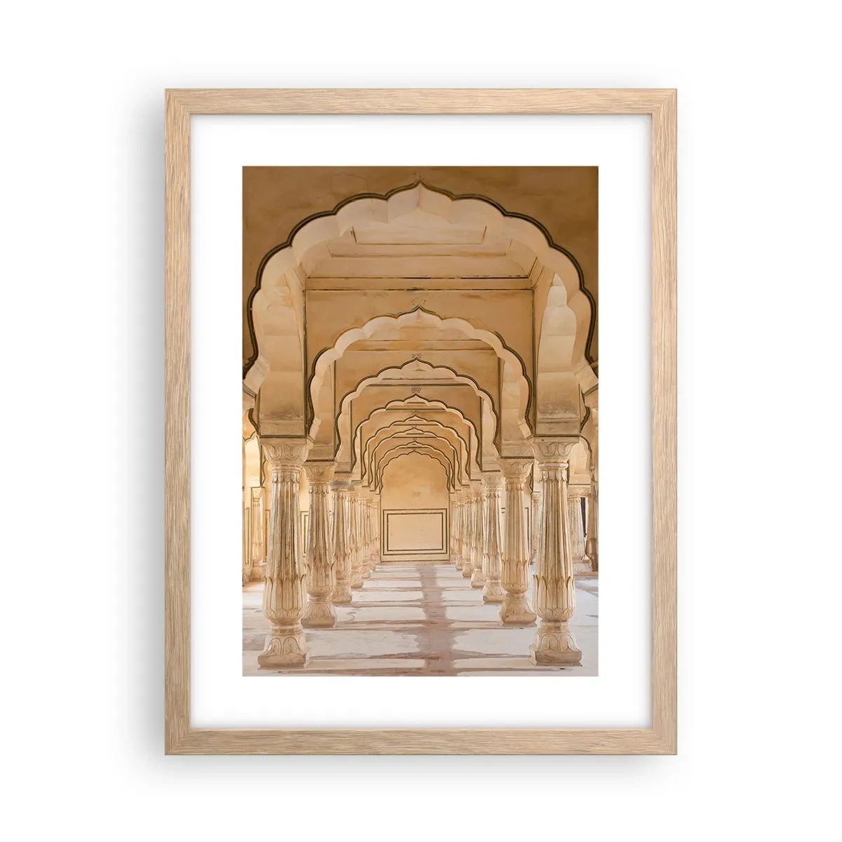 Poster in light oak frame - In Maharaja's Palace - 30x40 cm