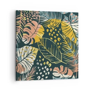 Canvas picture - Leafy Fantasy - 50x50 cm