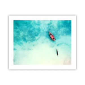 Poster - On the Beaches of Zanzibar, When the Tide Is High - 50x40 cm