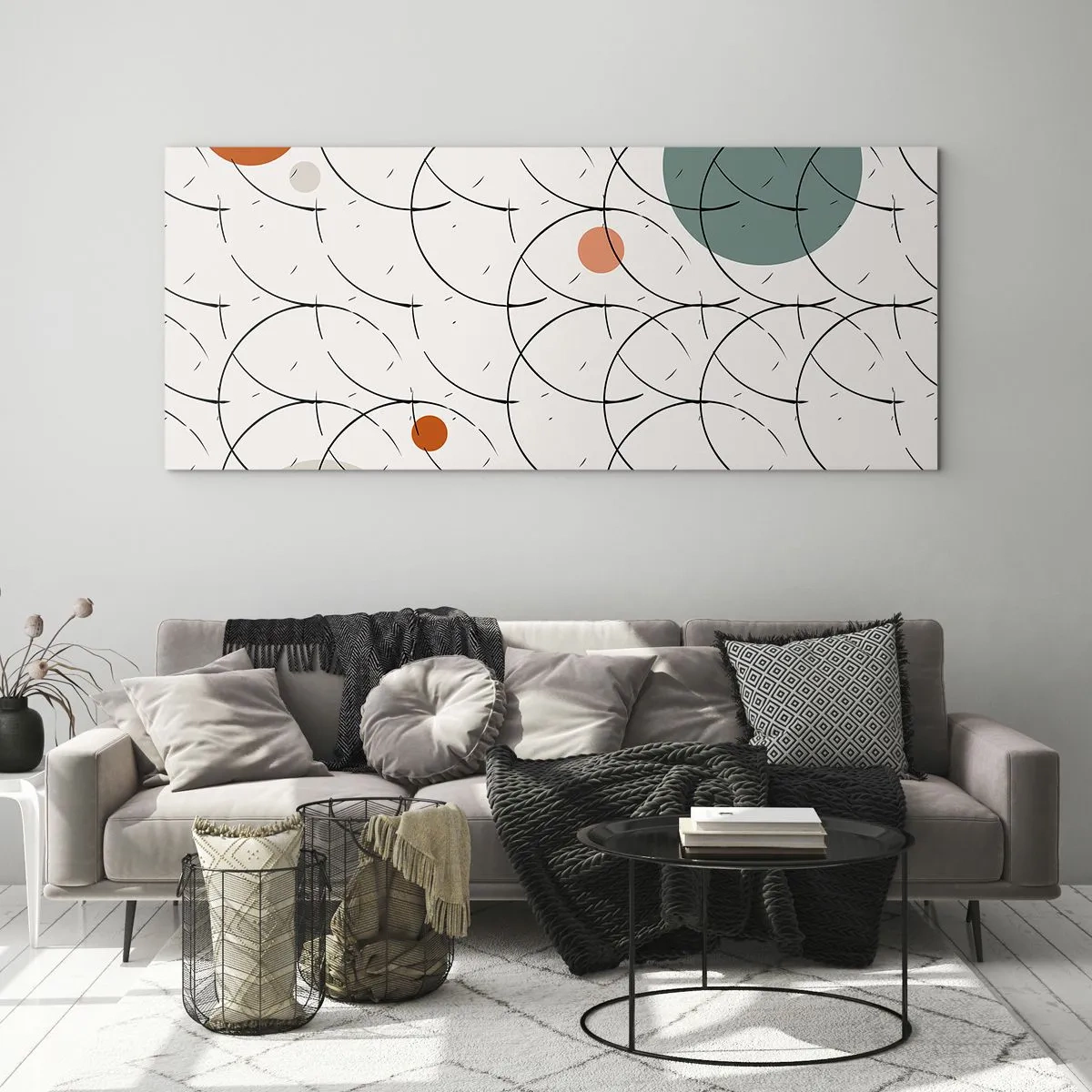 Glass picture - In the Spirit of Pop-art - 100x40 cm