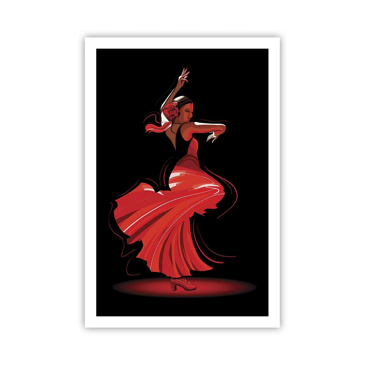 Poster - Fiery Spirit of Flamenco - 61x91 cm