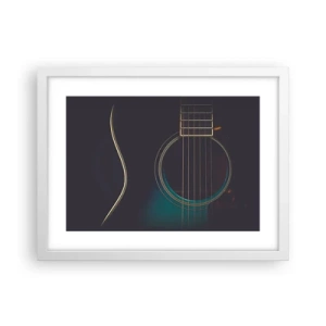 Poster in white frmae - A Moment Before It Sounds - 40x30 cm