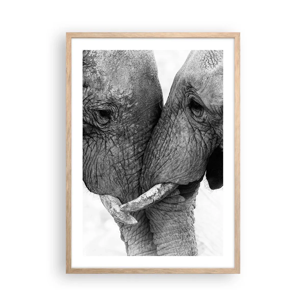 Poster in light oak frame - Hearty Confession - 50x70 cm