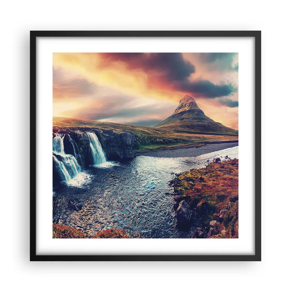 Poster in black frame - In Majesty of Nature - 50x50 cm